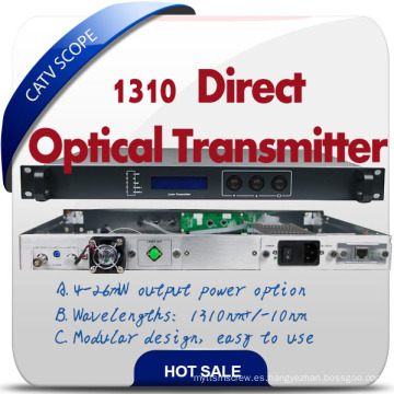 Transmisor óptico del módulo dual del CATV Transmisor análogo y digital de la TV